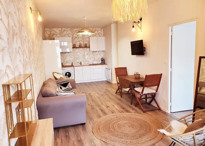 Le Rive-Gauche appartement tout équipé, 2 chambres à 2 pas de la gare -- WiFi - TV connectée
